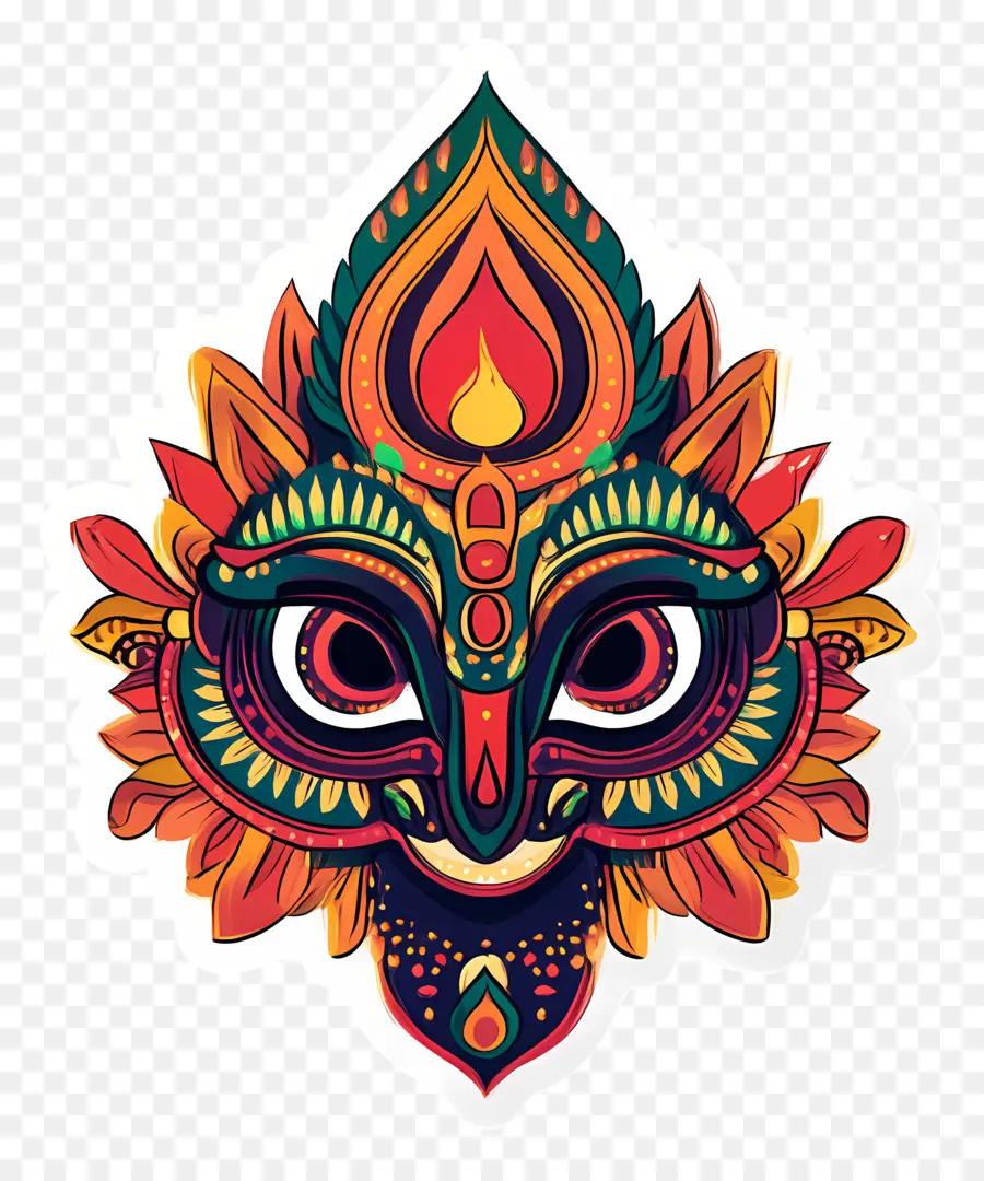 Deepavali，Topeng Dekoratif PNG