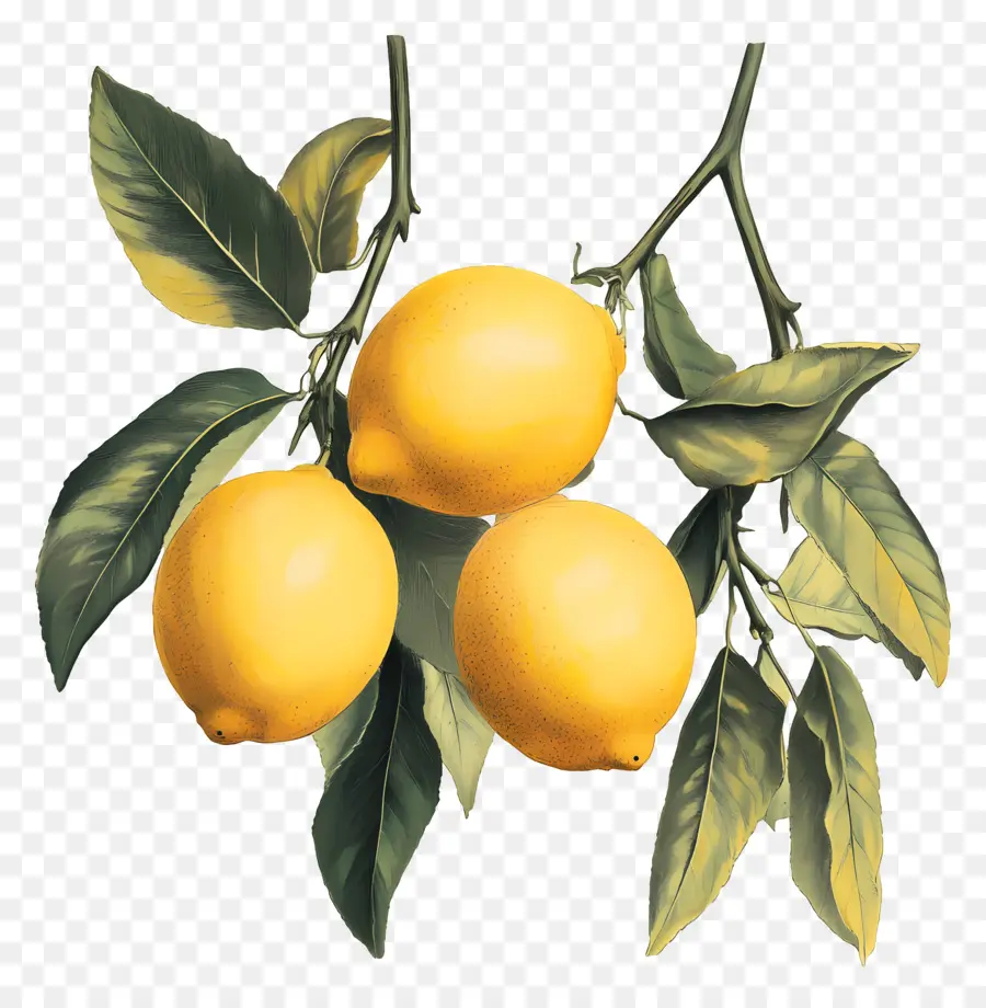 Lemon Antik，Cabang Lemon PNG