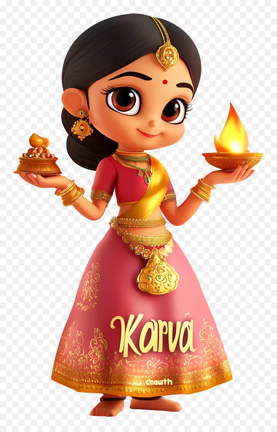 Karva Chauth，Kartun Karva Chauth PNG