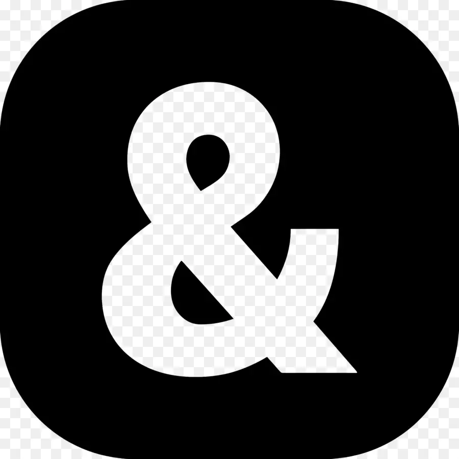 Simbol Ampersand，Ampersand Hitam PNG