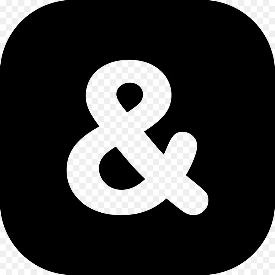 Simbol Ampersand，Ampersand Hitam PNG