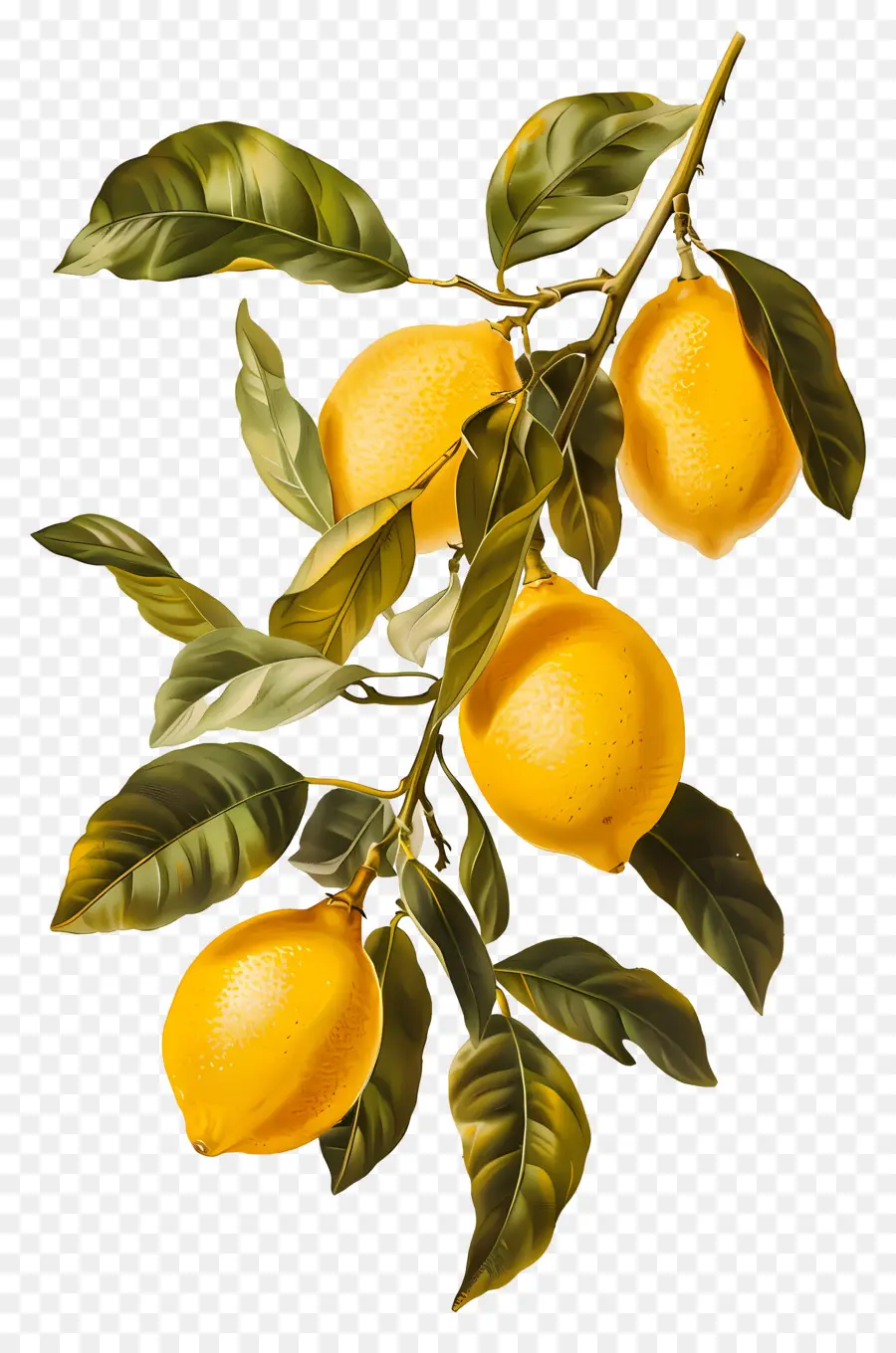 Lemon Antik，Cabang Lemon PNG