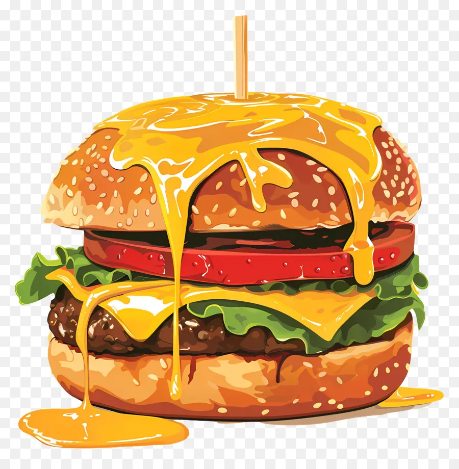 Burger Berair，Burger Berwarna Warni PNG