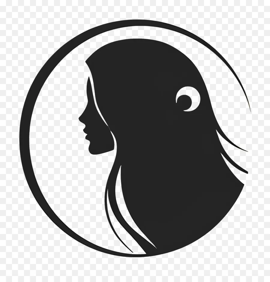 Logo Gadis，Siluet Wanita PNG