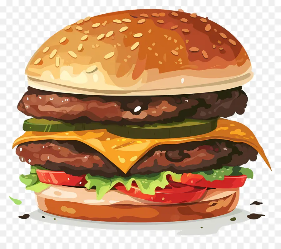 Burger Berair，Sketsa Burger PNG