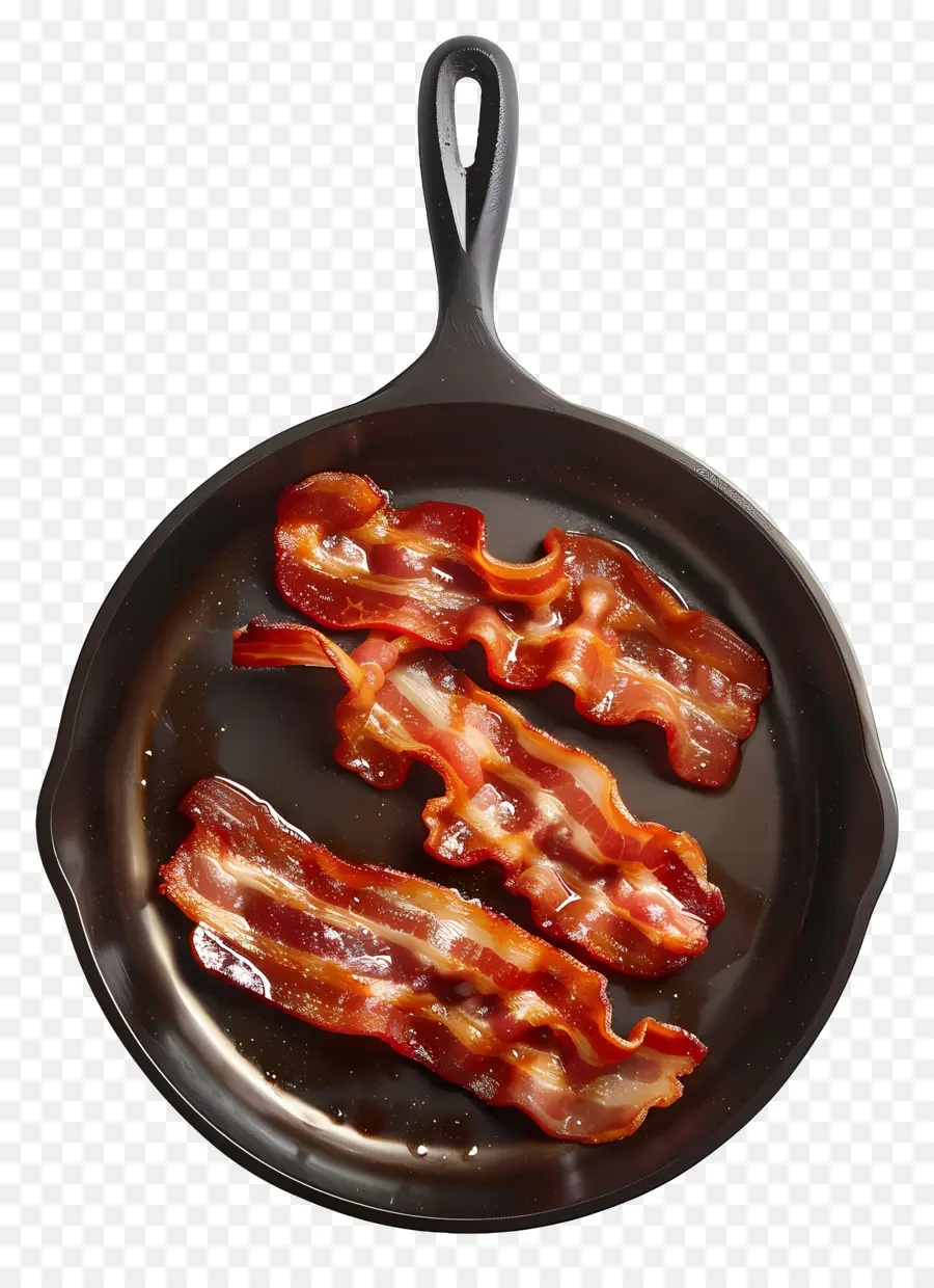 Daging Goreng，Bacon Di Pan PNG