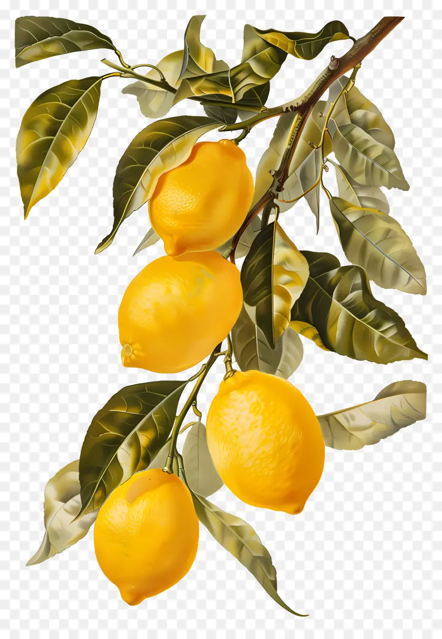 Lemon Antik，Cabang Lemon PNG