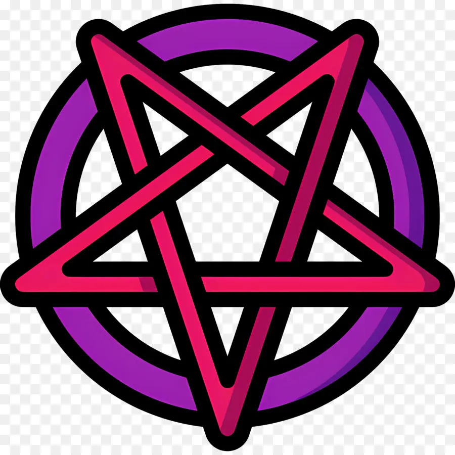 Simbol Pentagram，Pentagram Biru PNG