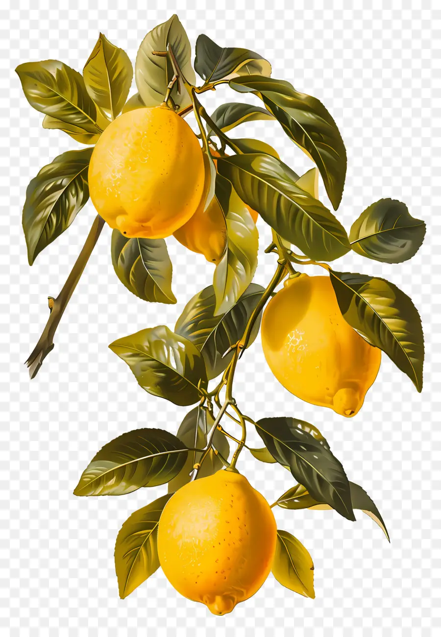 Lemon Antik，Cabang Lemon PNG