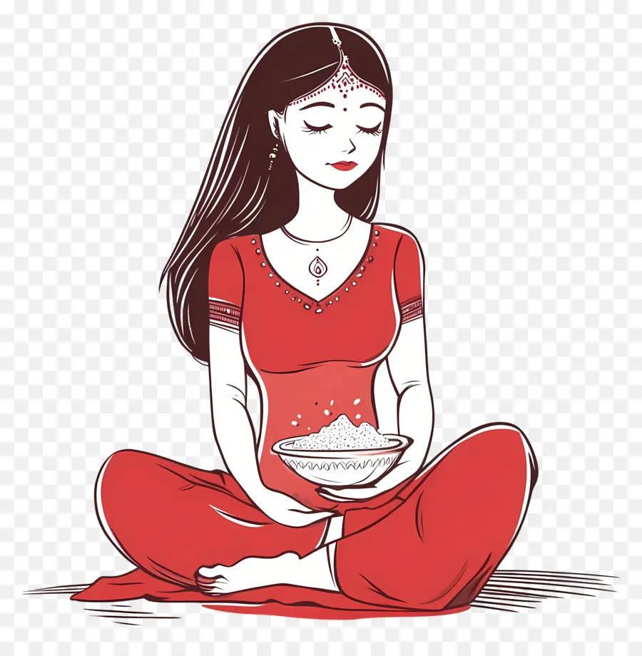 Karva Chauth，Wanita Meditasi PNG