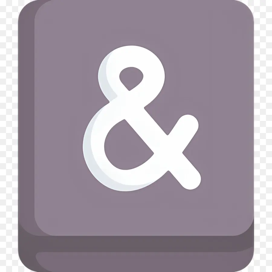 Simbol Ampersand，Ampersand Abu Abu PNG