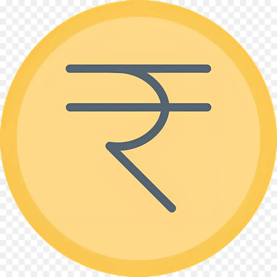 Simbol Rupee，Koin Rupee PNG