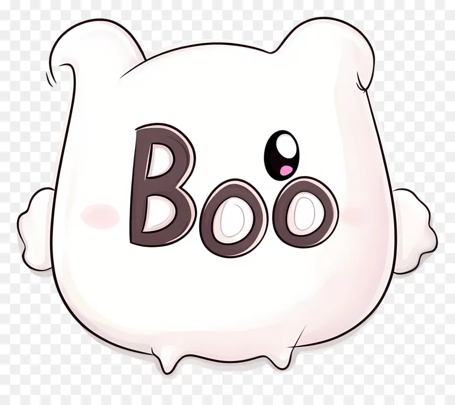 Halloween Boo，Hantu Lucu PNG