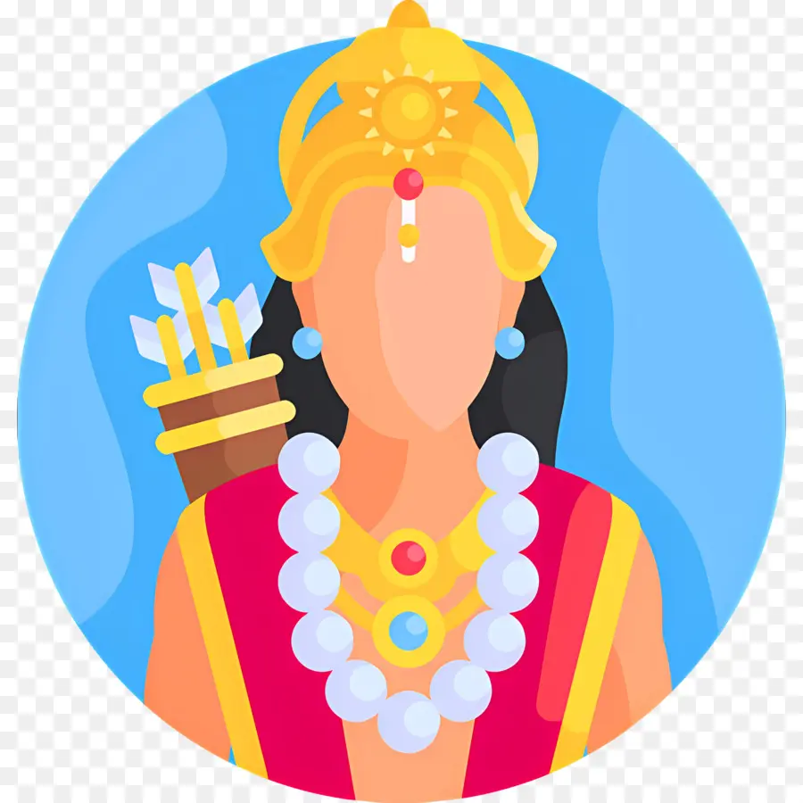 Rama，Ilustrasi Dewa Hindu PNG