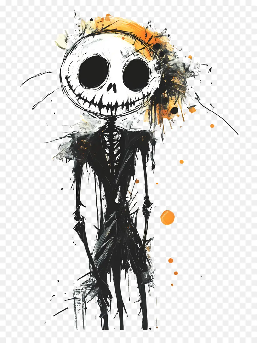 Malam Halloween，Karakter Kerangka PNG