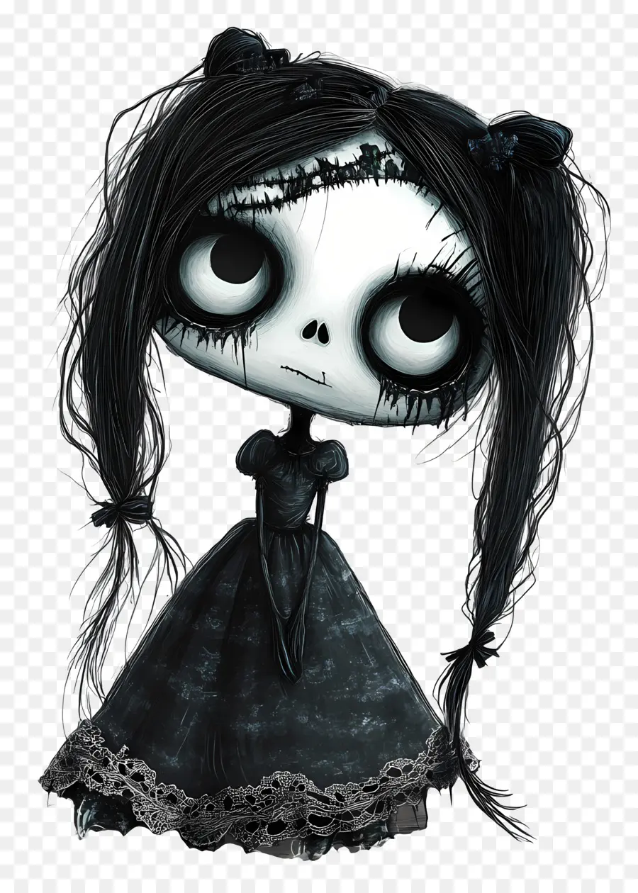 Boneka Terkutuk，Boneka Gadis Gotik PNG