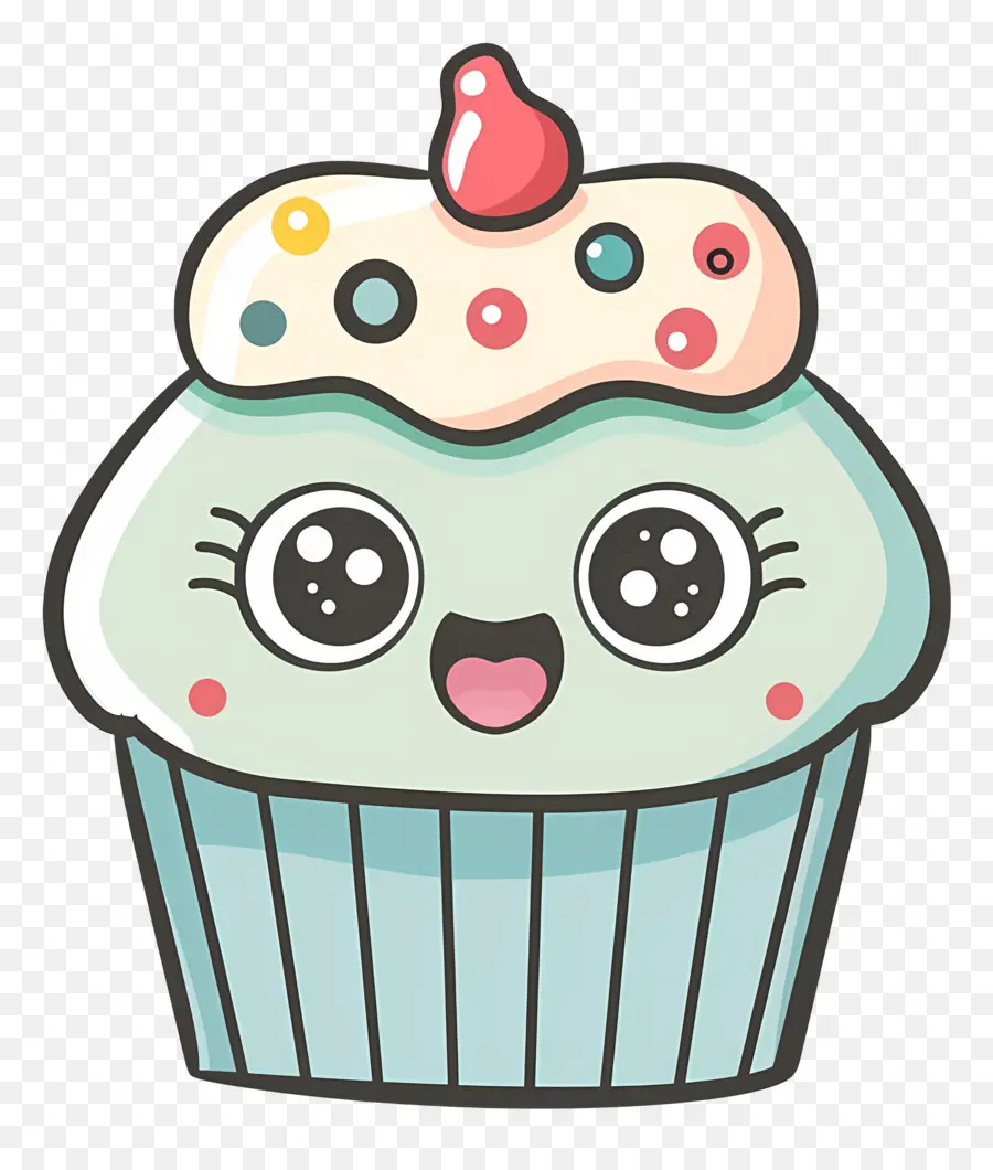 Kue Mangkuk Kawaii，Selamat Cupcake PNG