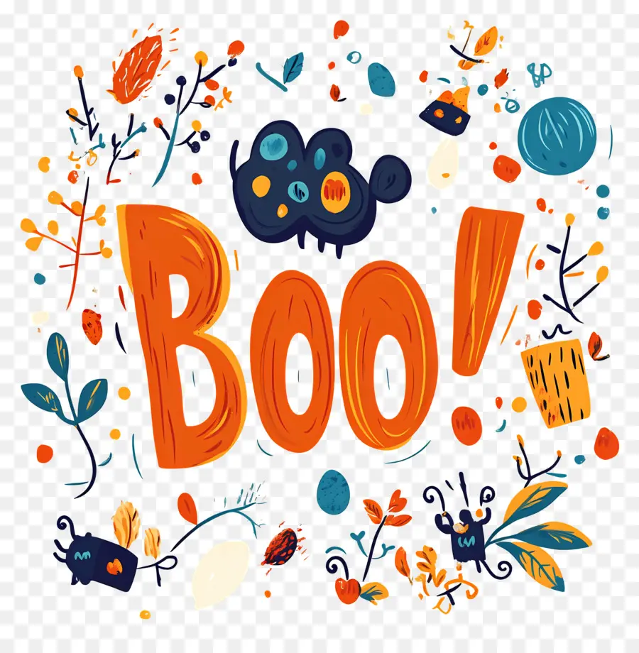 Halloween Boo，Huuu PNG