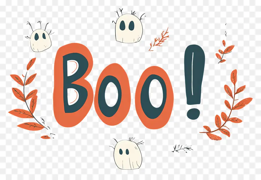 Halloween Boo，Huuu PNG