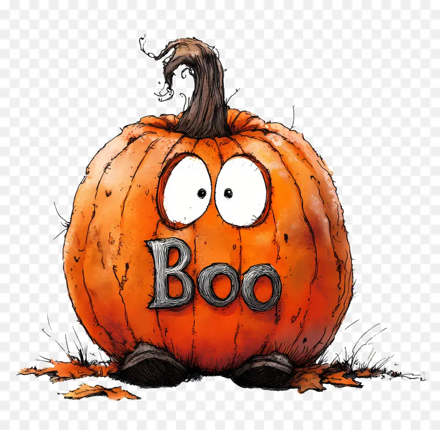 Halloween Boo，Labu Biru PNG