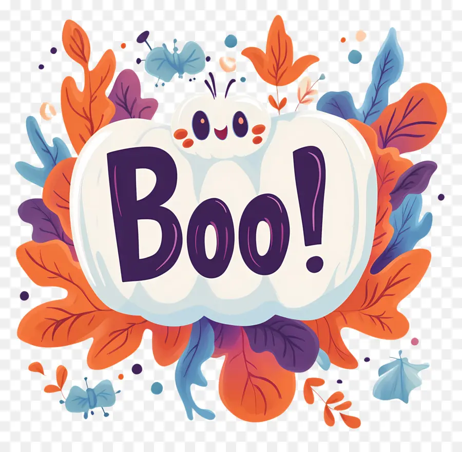 Halloween Boo，Huuu PNG