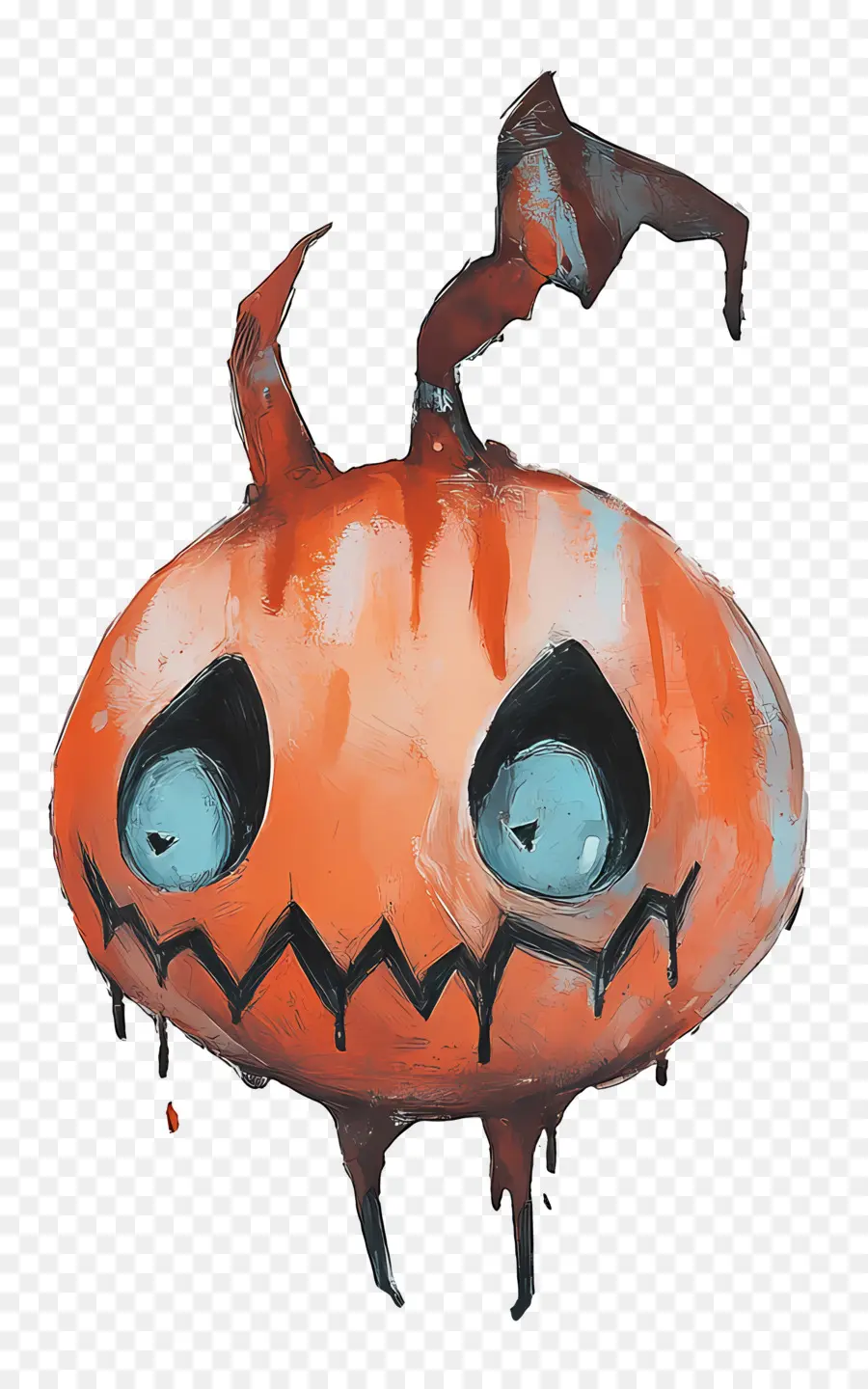 Halloween Boo，Labu Menakutkan PNG