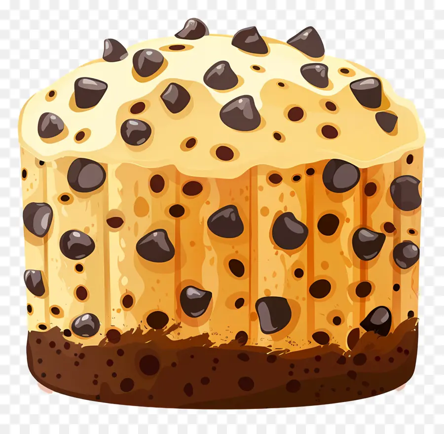 Panetton，Panettone Kepingan Coklat PNG