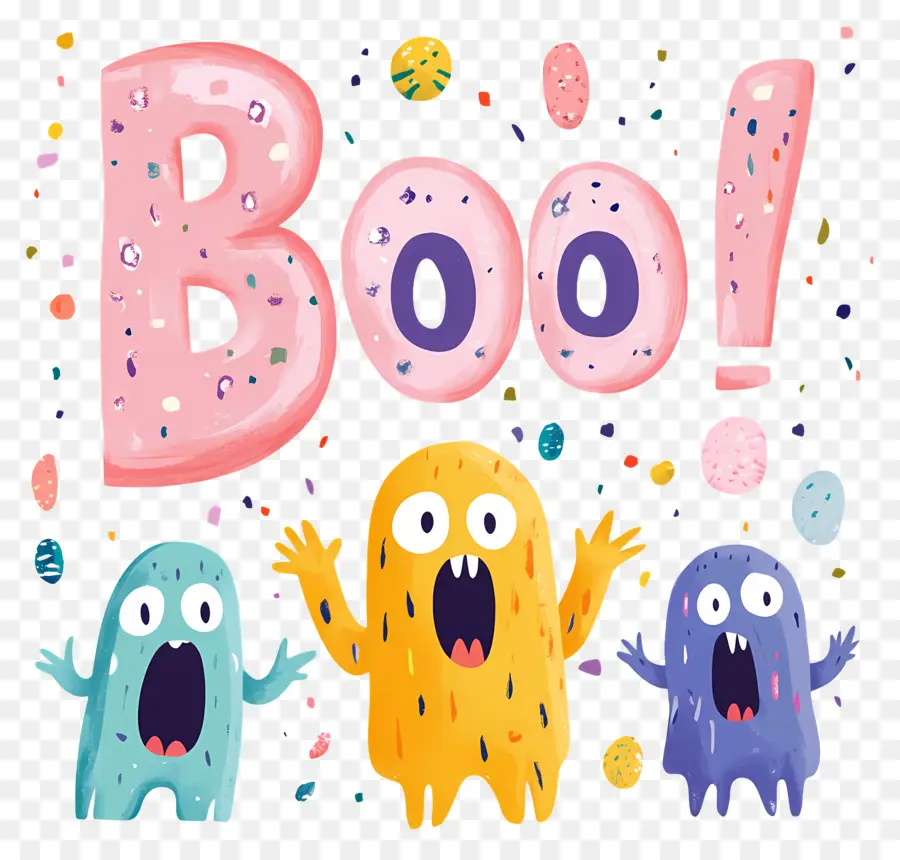 Halloween Boo，Huuu PNG