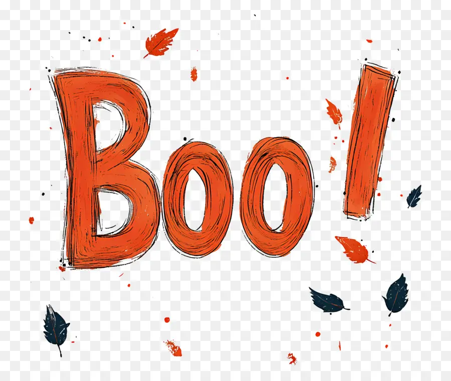 Halloween Boo，Teks Boo PNG