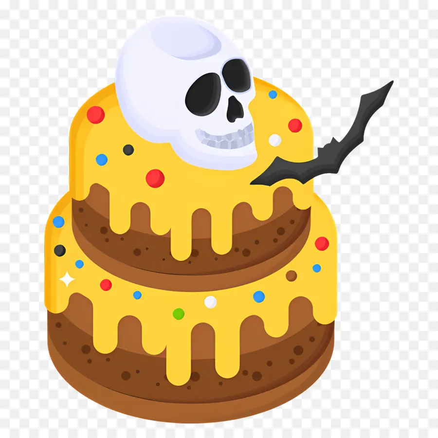 Kue Halloween，Kue Tengkorak PNG