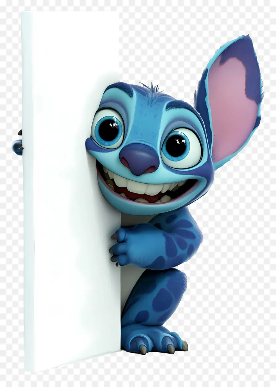 Jahitan Disney，Karakter Alien Biru PNG