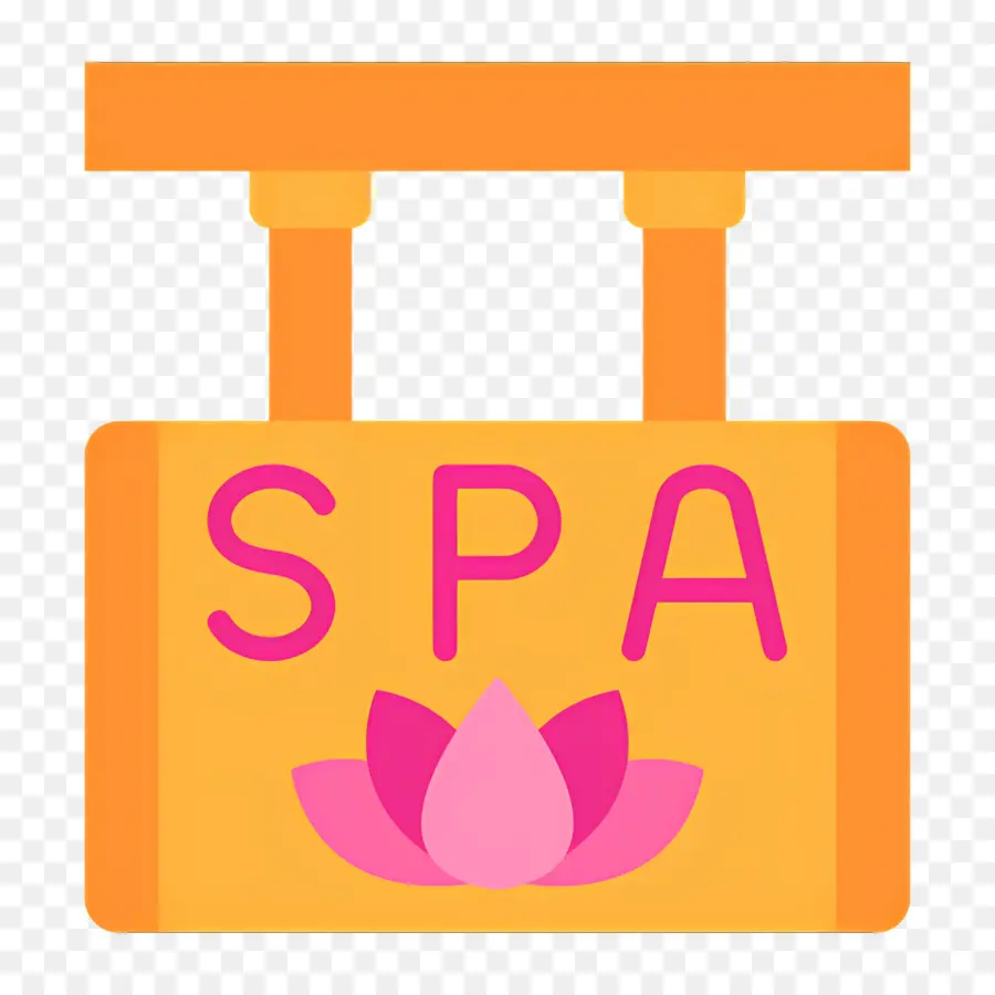 Simbol Spa，Tanda Spa Dengan Lotus PNG