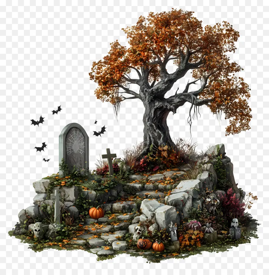 Makam Halloween，Makam Musim Gugur PNG