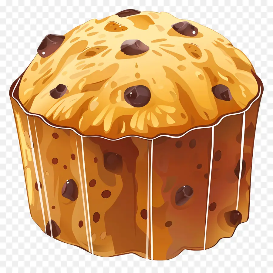 Panetton，Panettone Kepingan Coklat PNG