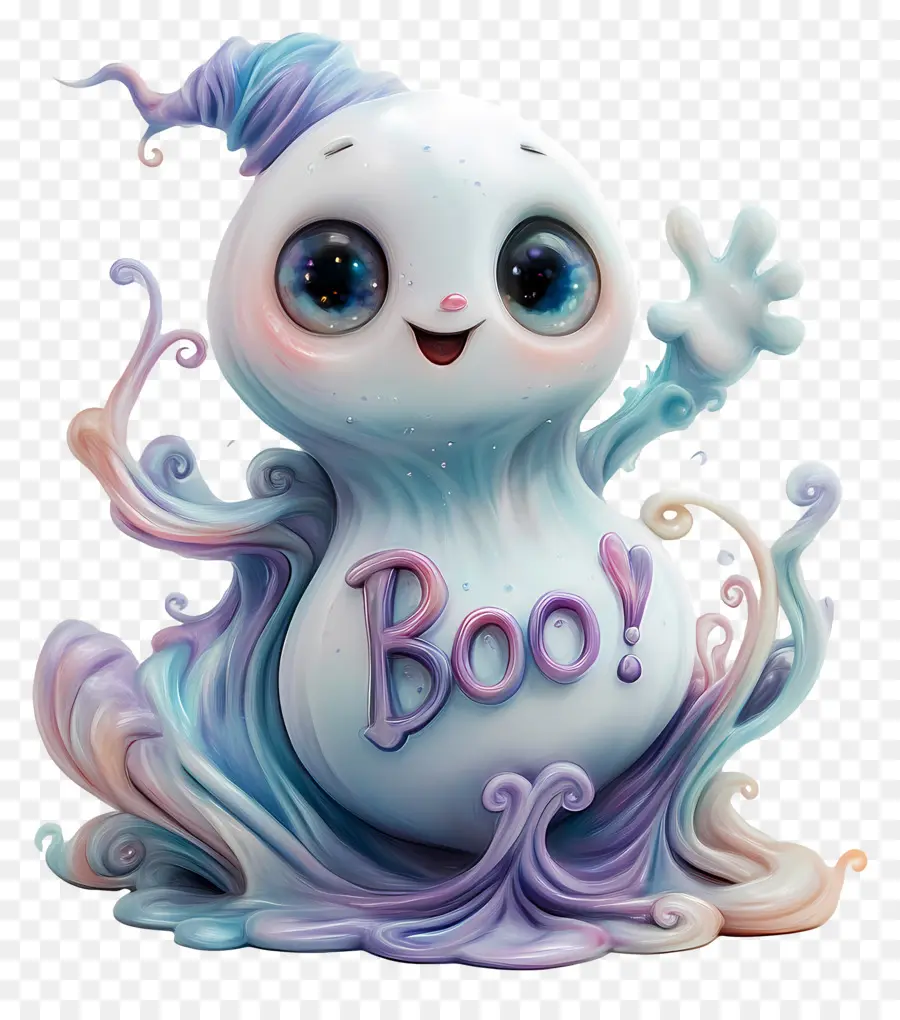 Halloween Boo，Hantu Lucu PNG