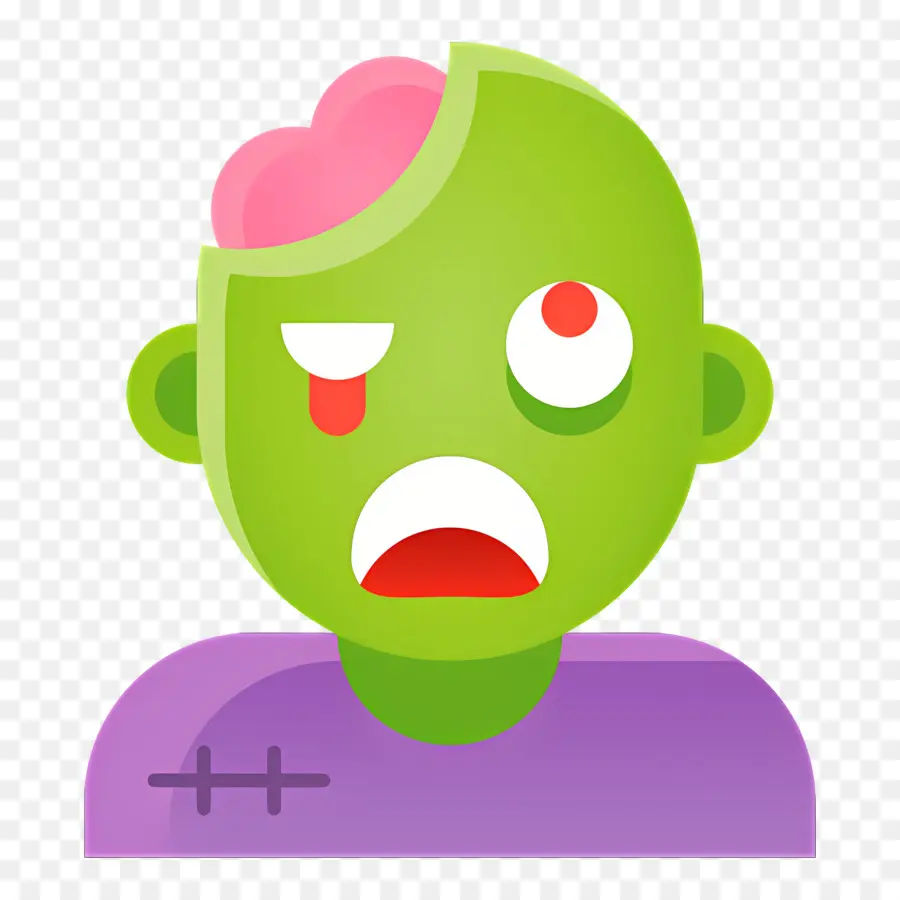 Zombie Hallowen，Zombi Hijau PNG