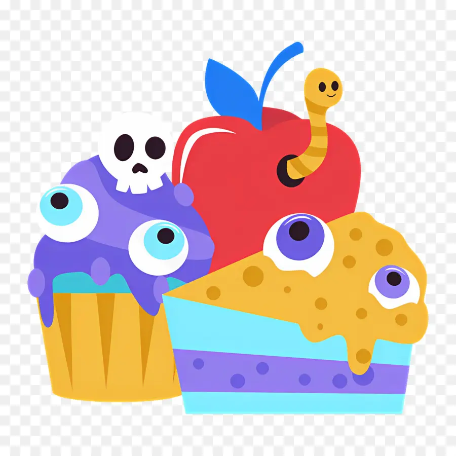 Kue Halloween，Camilan Halloween PNG