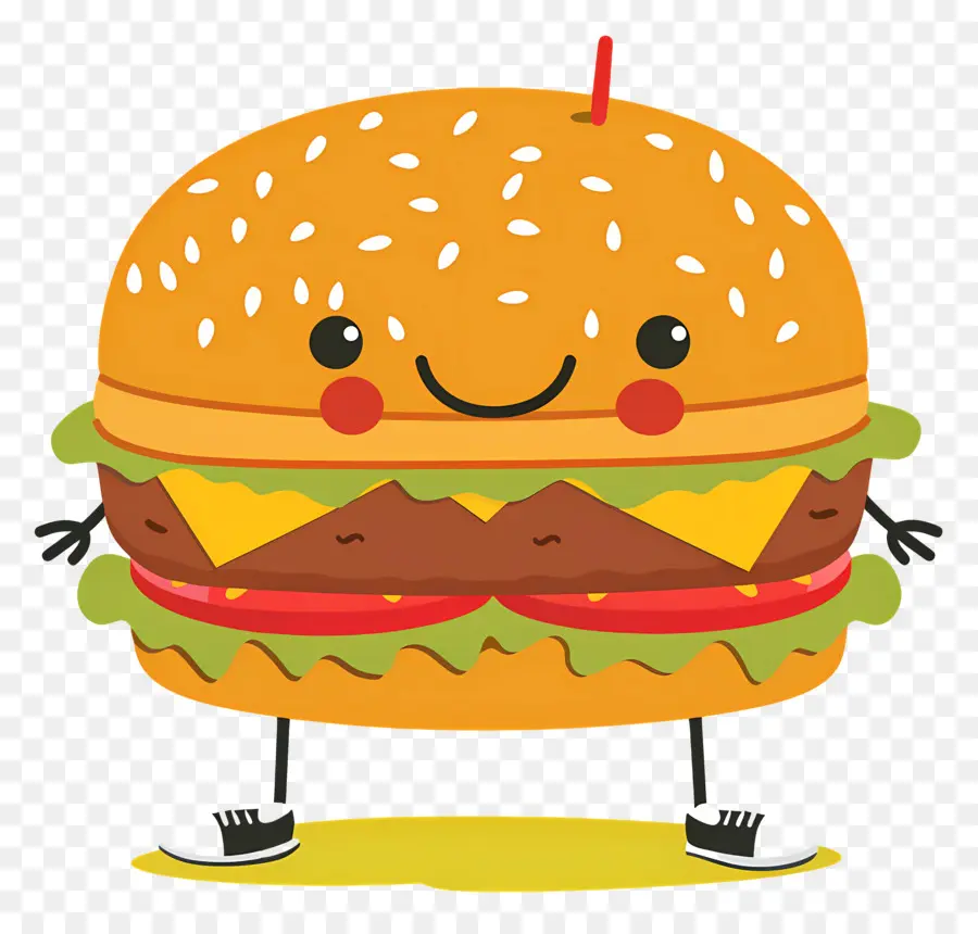 Burger Animasi，Burger Kartun PNG