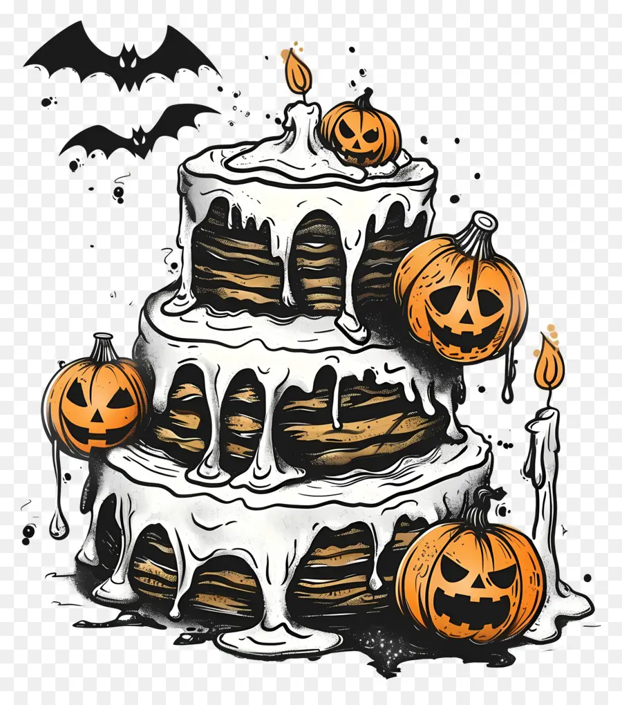 Kue Halloween，Labu PNG