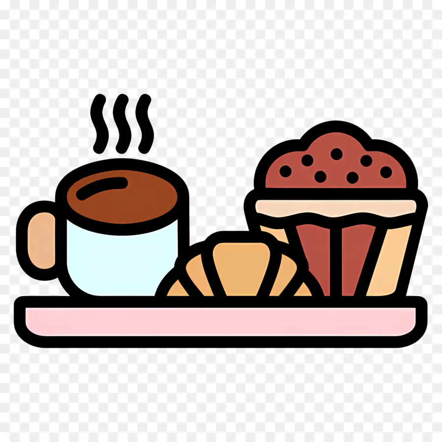 Sarapan Kopi，Kopi Dan Muffin PNG