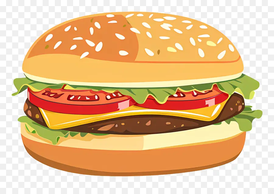 Burger Animasi，Burgernya PNG