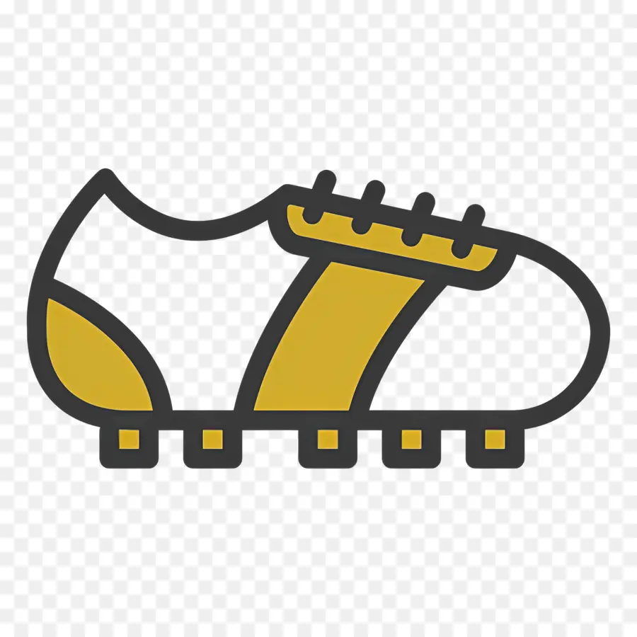 Sepatu Sepak Bola，Sepatu Sepak Bola Kuning PNG