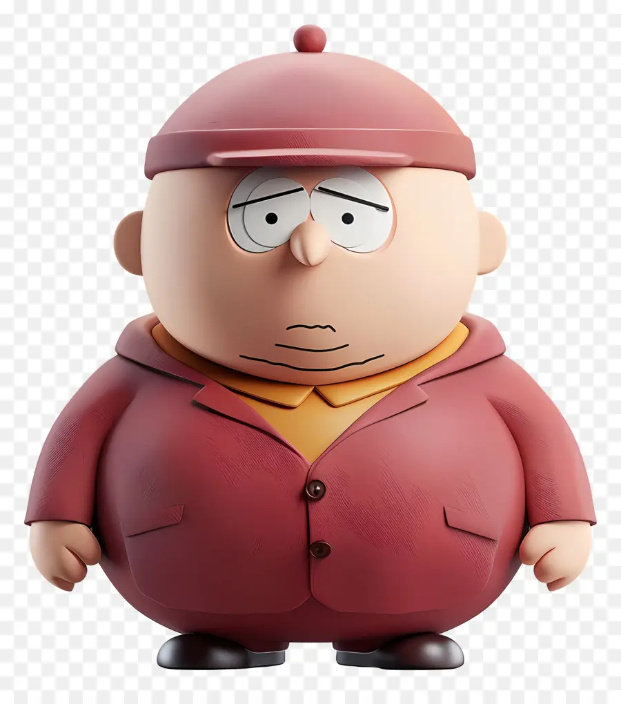 Eric Cartman，Karakter Kartun Bertopi Merah PNG