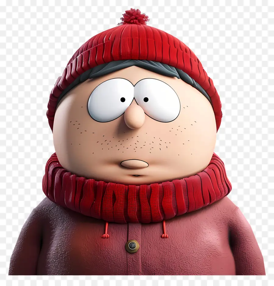 Eric Cartman，Karakter Kartun Bertopi Merah PNG