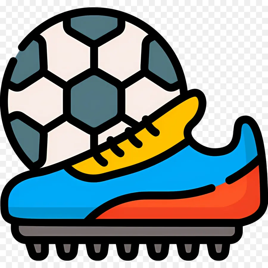 Sepatu Sepak Bola，Sepatu Sepak Bola Dan Bola PNG