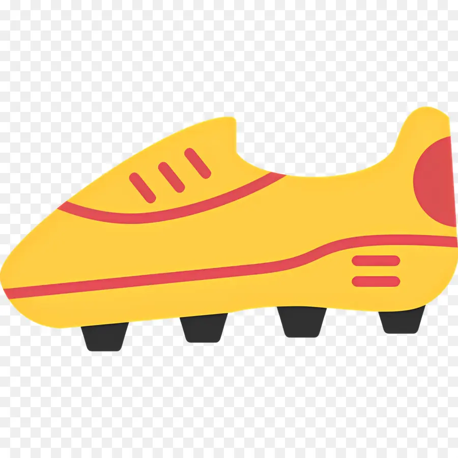 Sepatu Sepak Bola，Sepatu Sepak Bola Kuning PNG