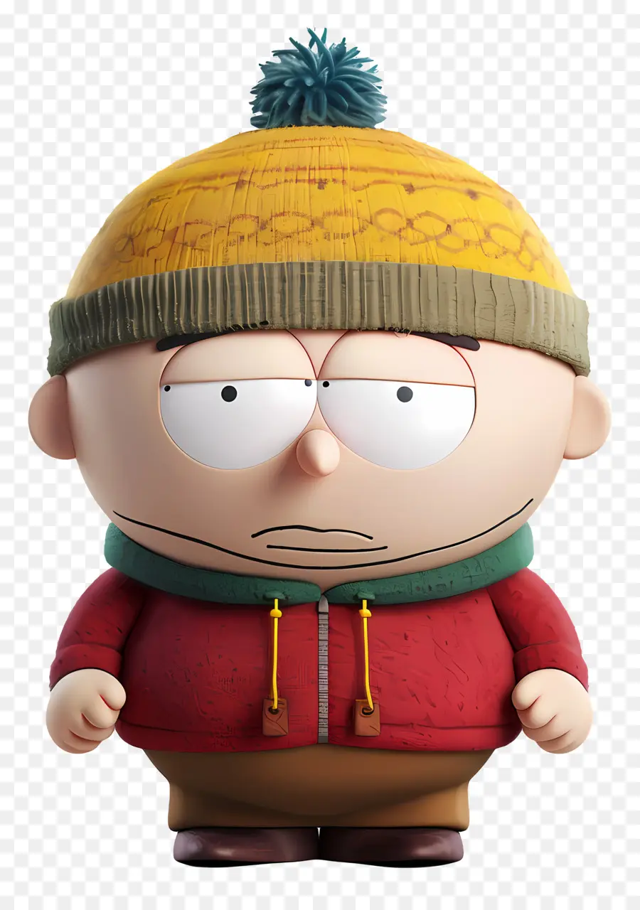 Eric Cartman，Karakter Kartun Bertopi Merah PNG