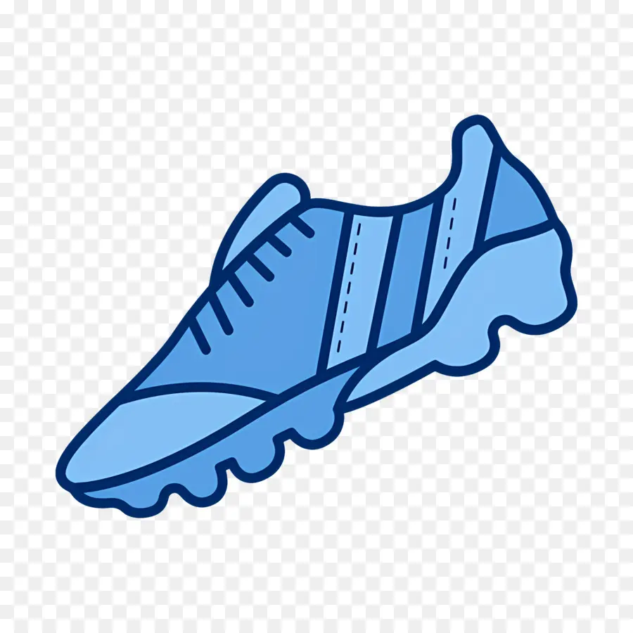 Sepatu Sepak Bola，Sepatu Biru PNG