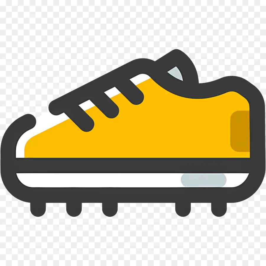 Sepatu Sepak Bola，Cleat Sepak Bola Kuning PNG