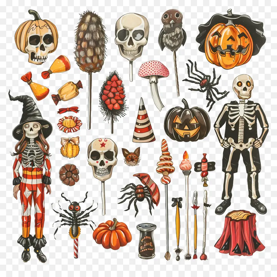 Pesta Halloween，Barang Halloween PNG